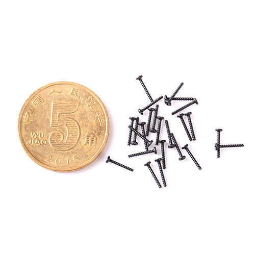 버섯 헤드 M0.6-M3 엔진 장비 지원을위한 검은 헥스 소켓 나사 사용자 정의 크기
